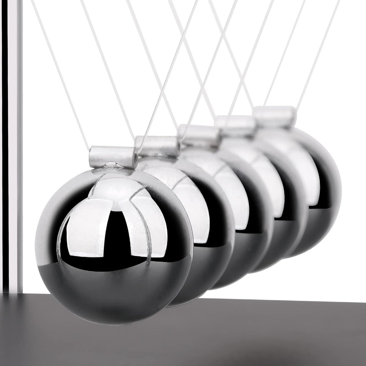QLKUNLA Newtons Cradle Balance Balls Science Physics Gadget Desktop - 7 Beads - image 4