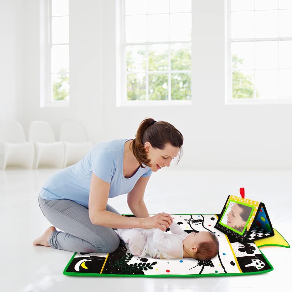 Tummy Time Mirror & Play Mat & Pillow 3-in-1 - image 3