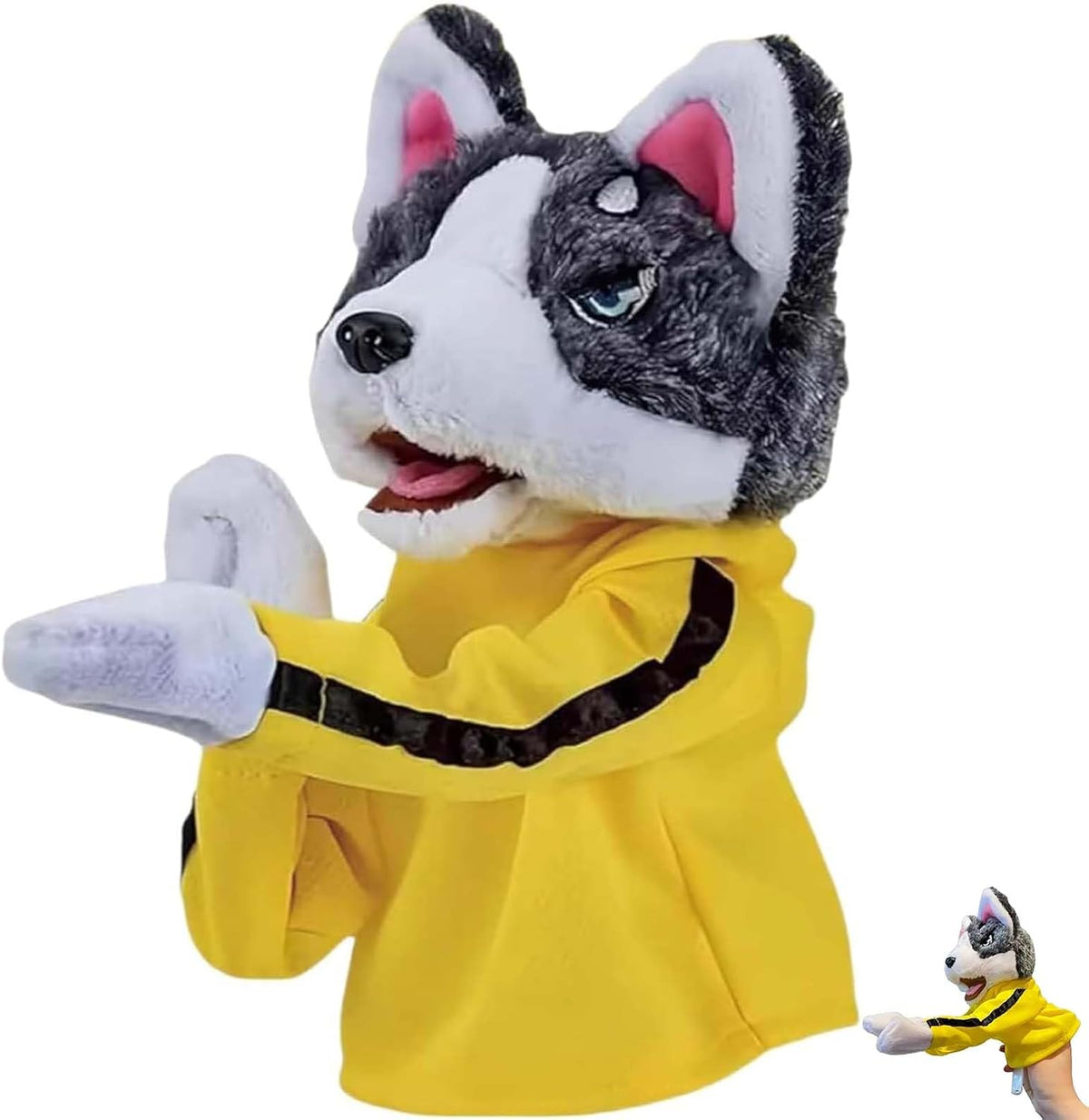 KYWYOYOU Kung Fu Husky dog hand puppet with punching arms