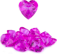 Niceup acrylic heart gems, 30 chunky 3D heart-shaped diamond gemstones for kids - view 4