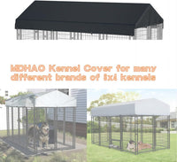 Outdoor Dog Kennel Cover 10' x 10' Replaceable Top Cover - Black / 8' x 4' - image 4