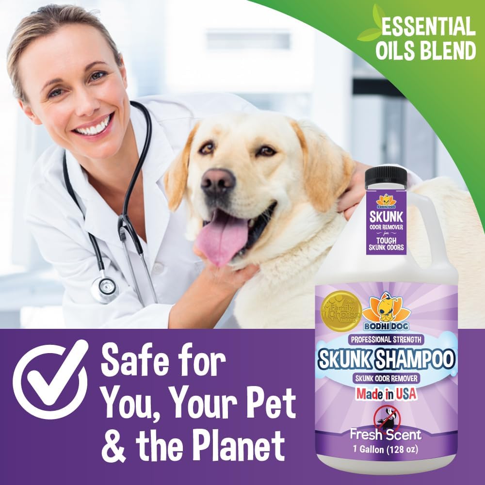 Bodhi Dog Skunk Shampoo | Skunk Smell Odor Remover Cleans & Deodorizes Using Essential Oils - Skunk Shampoo / 128 Fl Oz - image 4