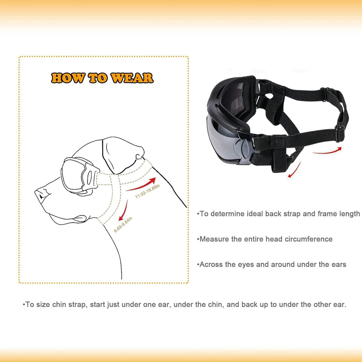 Dog Sunglasses Dog Goggles - Black - Pack of 2 - image 3