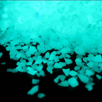 Shiny Stone Glow in The Dark Gravel, Fish Tank Aquarium Gravel Sand, Decorative Gravel Rocks,Aquarium Gravel Stones for Home and Fairy Garden Decoration,305g/0.67lbs (Blue Green, 3-5mm)