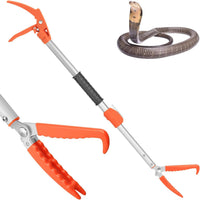 60” Snake Grabber, Telescopic Aluminum Rattle Snake Catcher Grabber – Essentials for Reptiles And Amphibians