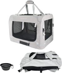 Extra Large Cat Carrier Soft Sided - Grey-2 Cover / without curtain