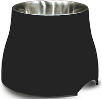 Dogit Elevated Dog Bowl for Large Dogs, White – Essentials for Dogs - Small / Black