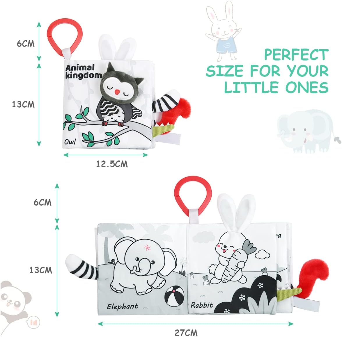 Vicloon Baby Soft Cloth Books - Forest Animals - image 2
