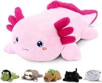 SQEQE Weighted Stuffed Animals Capybara Plush - Axolotl / Large(23.6 Inch)