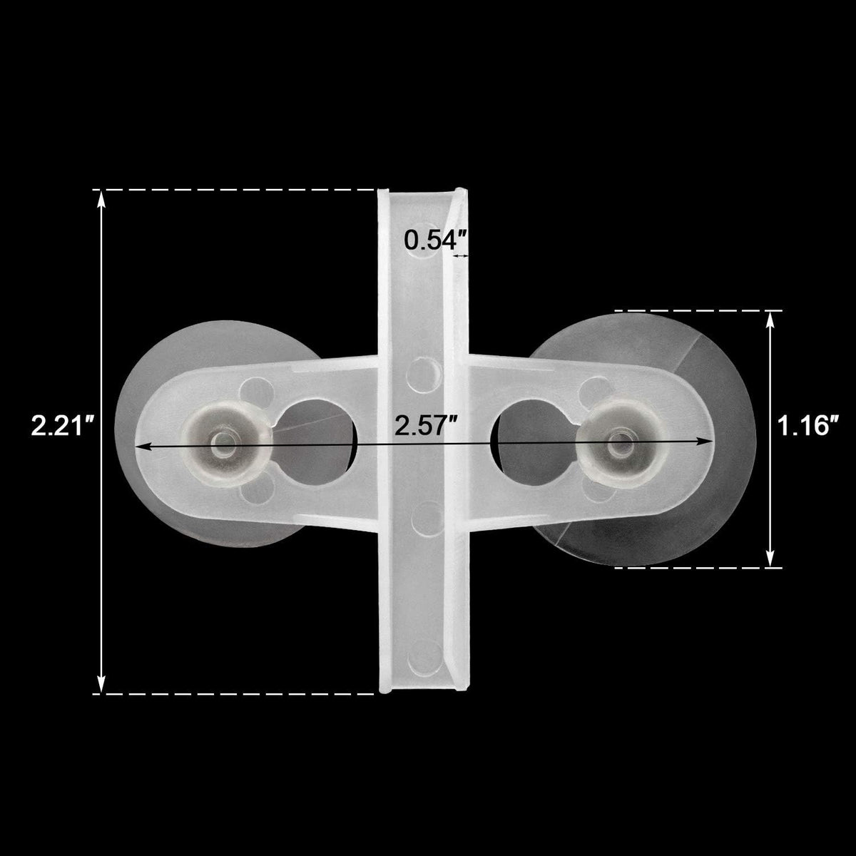 OIIKI 16PCS Aquarium Fish Tank Divider with Suction Cup, White – Essentials for Fish - image 2