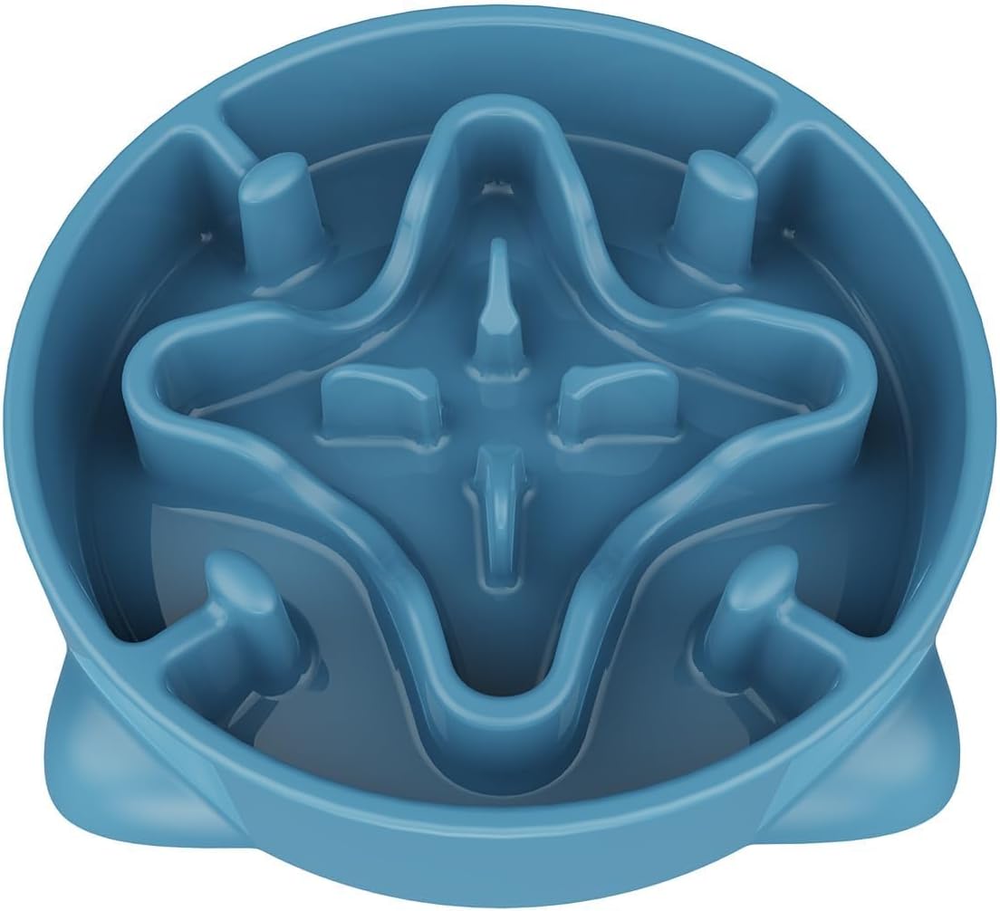 Slow Feeder Dog Bowls Small Breed - Blue / 2 Cup