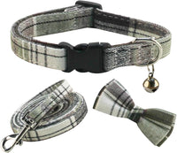 SuperBuddy Dog Collar, Adjustable Dog Collar with Bowtie - Large / Green-1