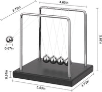 QLKUNLA Newtons Cradle Balance Balls Science Physics Gadget Desktop - 5 Beads - image 2