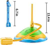 TEMI Rocket Launcher for Kids, 12 Foam Rockets and Launcher Pad - Dinosaur Toy Rocket Launcher - 6 Rockets - image 2