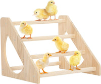 PETSFIT Baby Chick Roosting Bar, Anti-Rotation, Solid Wood - 13.6“L×14.4W×11.4"H / Basic
