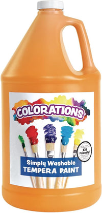 Colorations washable white tempera paint, paraben-free 1 gallon size