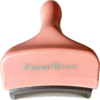 Pet Deshedding Tool with Curve Blade, Cat Grooming Brush - Small / Pink