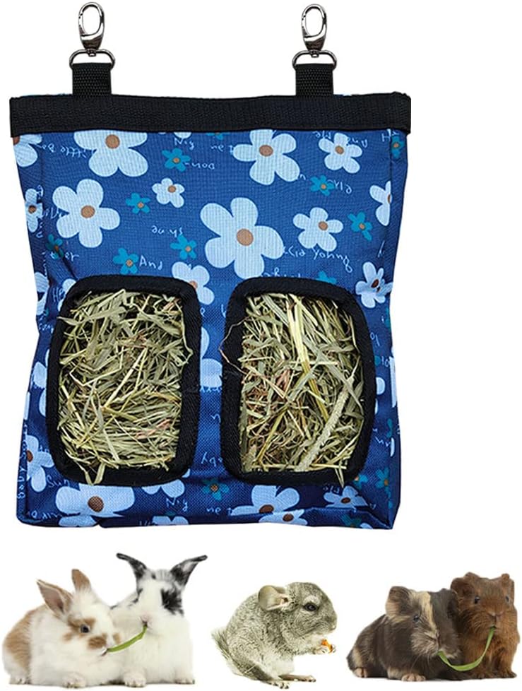 RIOUSSI Guinea Pig Hay Feeder - Blueflower / M - 13"x9"x2"