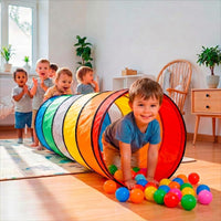 Kids Play Tunnel Tent for Toddlers - 1 Pc Rainbow - image 3