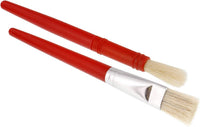 U.S. Art Supply 10-Piece Thick Paint Brush Set - Assorted Hog Bristle - image 4