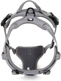 TRUE LOVE Adjustable No-Pull Dog Harness Reflective Pup Vest Harnesses Comfortable Control Brilliant Colors Truelove TLH5651(Gray,M)