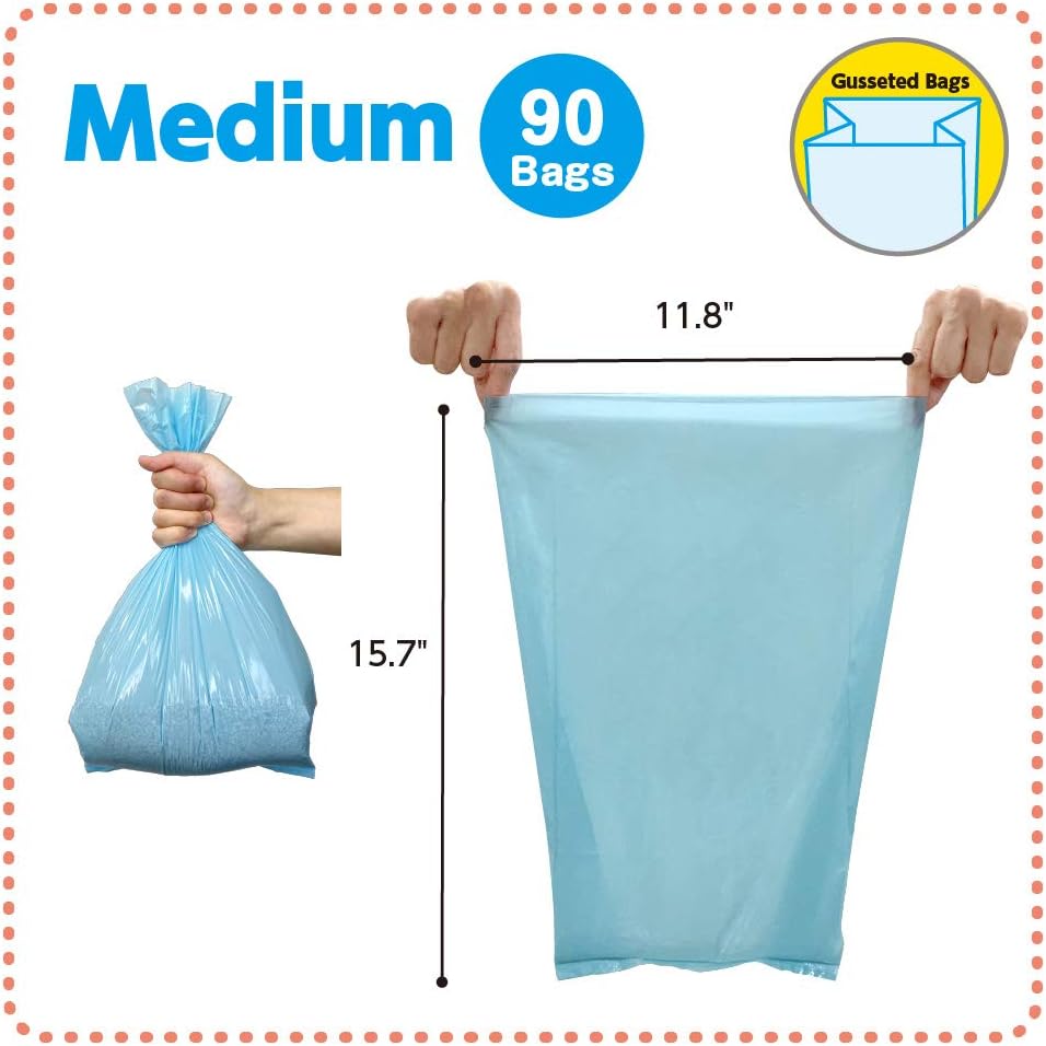 BOS Amazing Odor Sealing Cat Waste Disposal Bags - 90 Count (Pack of 2) - image 2