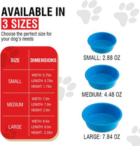 Loving Pets Dolce Luminoso Dog Bowl, Non-Skid Plastic Bowl - Medium / Blue - image 4