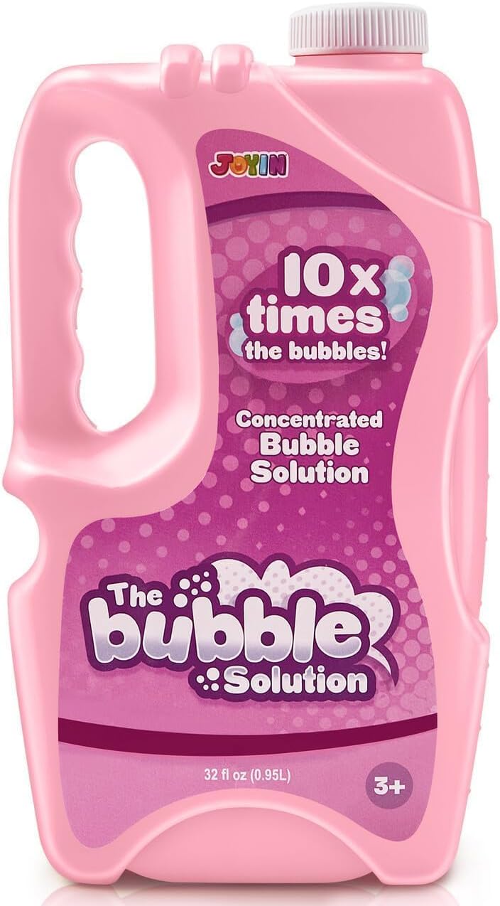JOYIN 32 OZ Concentrated Bubble Solution for Bubble Machines - Pink