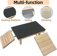 Reptile Bearded Dragon Basking Platform Rock with Climbing Ramp - XL - 13.8"D x 7.9"W x 4.7"H - image 2