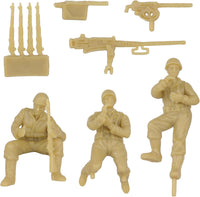 BMC Toys WW2 US M3 halftrack plastic army vehicle in tan - view 8