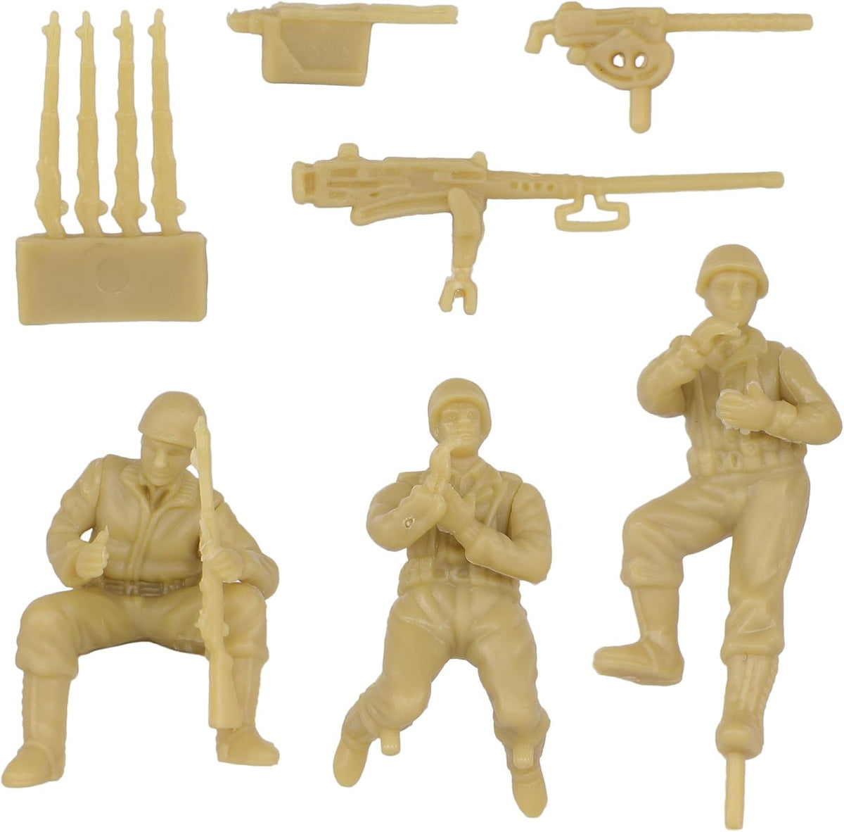 BMC Toys WW2 US M3 halftrack plastic army vehicle in tan - view 8