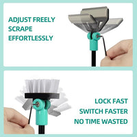 UPETTOOLS Aquarium Algae Scraper Cleaner with 5 Stainless Steel Blades – Fish Tank Glass Cleaning Brush for Easy Tank Maintenance,20-40 Gallon