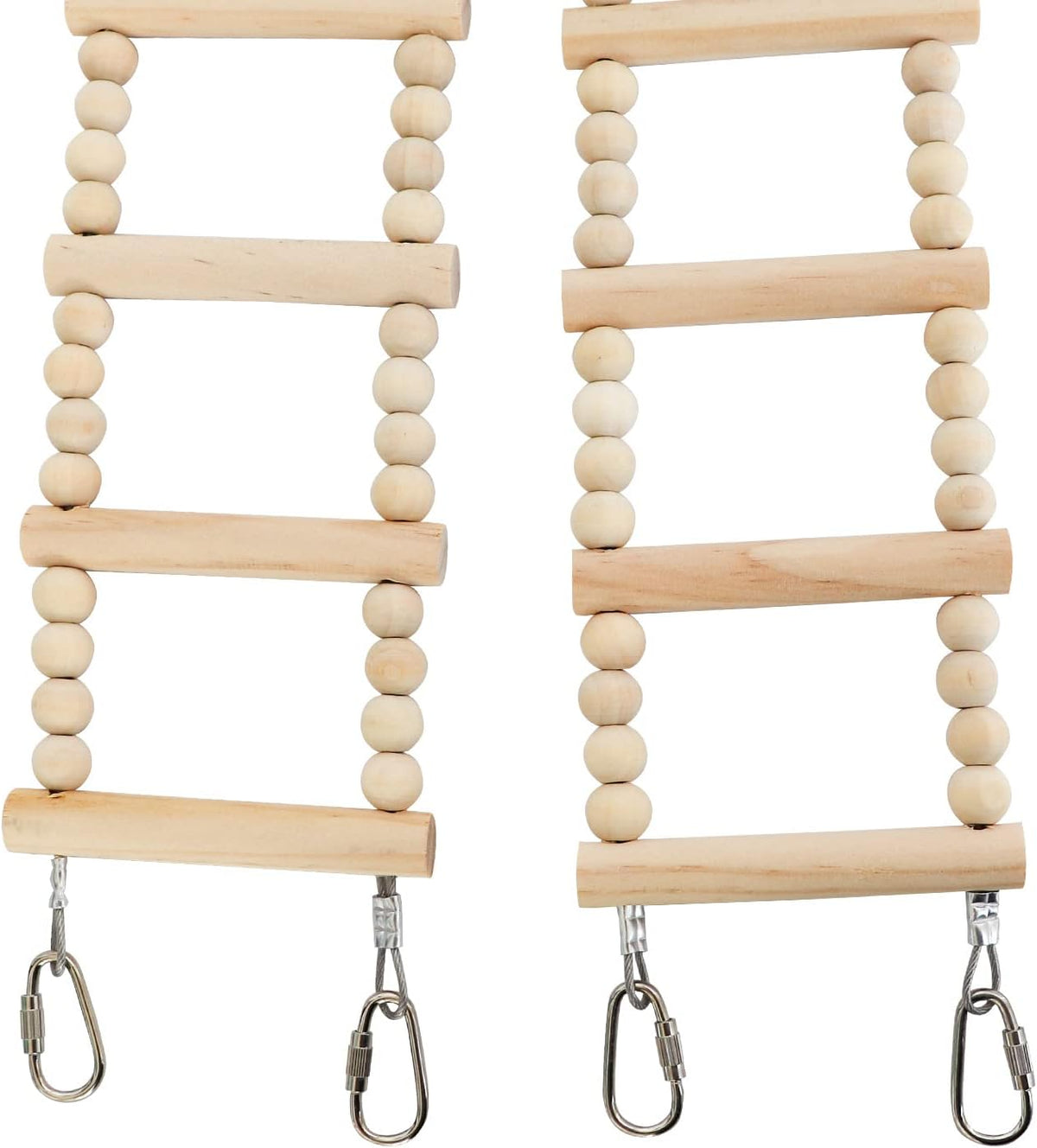 Bird Ladder Bridge, Wooden Pet Hamster Climbing & Swing Toys - 24 Steps - 53 × 3.14 Inch - image 4