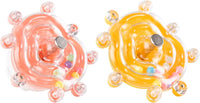 Budgie Toys, Parakeet Training Toy - Pink+Yellow