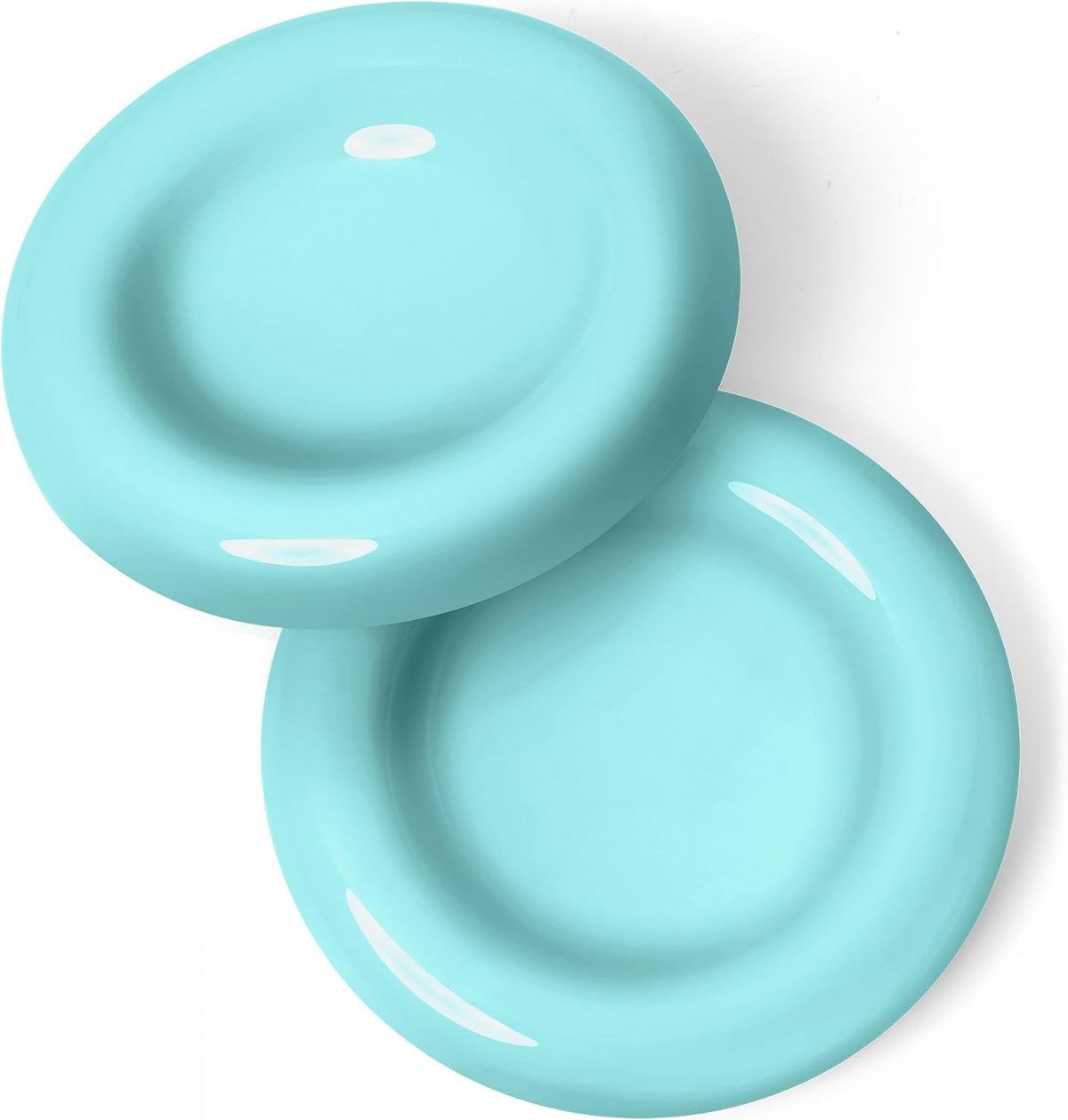 CatGuru Cat Food Bowl, Ceramic Bowls for Indoor Cats - Set of Two / Torus Aruba