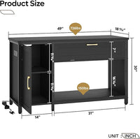 Bestier 55-75 Gallon Fish Tank Stand with Power Outlet&LED Light, 49x19 Heavy-Duty Metal Aquarium Stand with Cabinet&Drawer for Accessories Storage, Suit for Reptile/Turtle Terrarium, 726Lbs Capacity