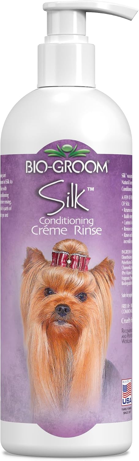 Bio-Groom Silk Creme Rinse Dog & Puppy Conditioner - 32 Fl Oz (Pack of 1)