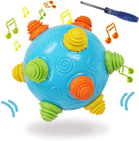 Toddler's Music Dancing Shake Ball, Move, Crawl, Bounce - Blue