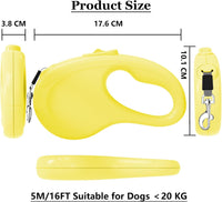 Retractable Dog Leash for Small Medium Dogs - Yellow - image 2
