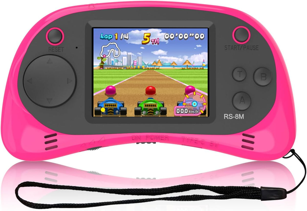 EASEGMER kids handheld game console RS-8M with 2.5 inch screen in blue - view 14