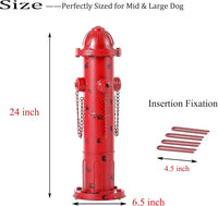 7.8" H Metal Potty Training Fire Hydrant for Dogs to Pee On Indoor - 24" - image 2
