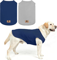 Halloween Dog Shirts for Large Dogs - Navy Blue&Grey / XXX-Large(Chest 31", Back 25")