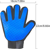 Zoocozy 2 in 1 Pet Hair Removal Glove for Cat Dog, Indoor Cat Grooming Gloves, Pet Washing Brush for Shedding Massage - Double-Sided Available(Dark Blue)