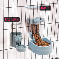 17oz no-leak rabbit water bottle with gravity flow for cage mounting - view 4