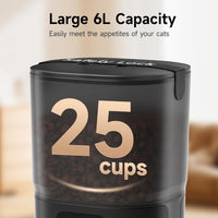 PAPIFEED Automatic Cat Feeder with App, WiFi Auto Cat Feeder - Black / 5G WIFI - image 4
