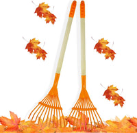 CHEERBANK kid rakes, four child size lawn rakes with wooden handles