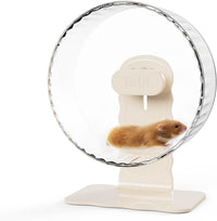 Super‑Silent Hamster Exercise Wheel - 10.2inch / Transparent