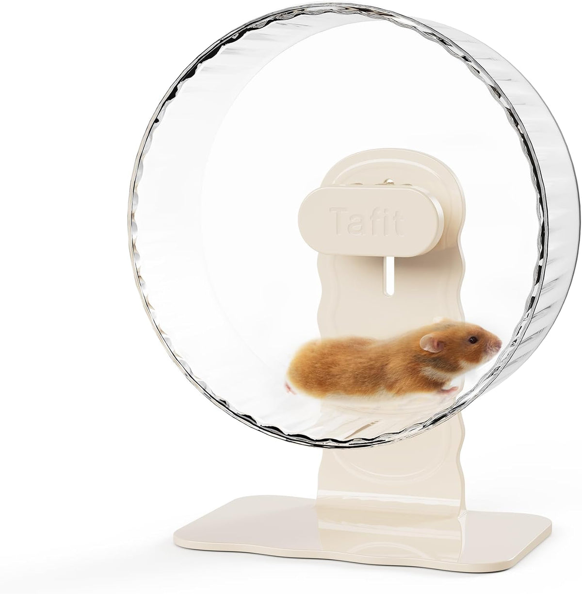 Super‑Silent Hamster Exercise Wheel - 10.2inch / Transparent