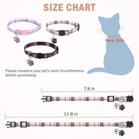 Breakaway Cat Collars with Bell - Plaid - image 3