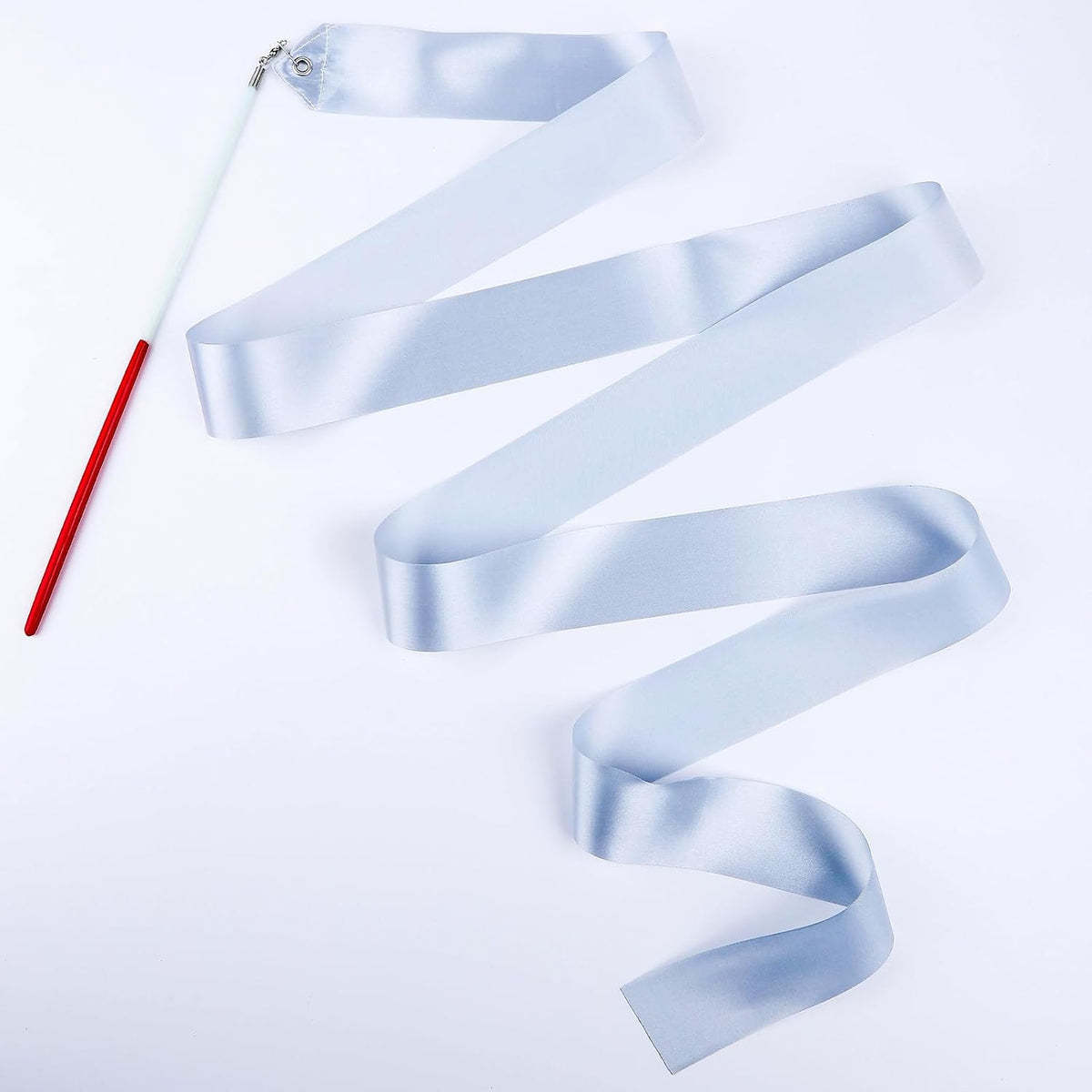 12PCS Red Dance Ribbons, Red Party Favors - Silver 12PCS - image 2